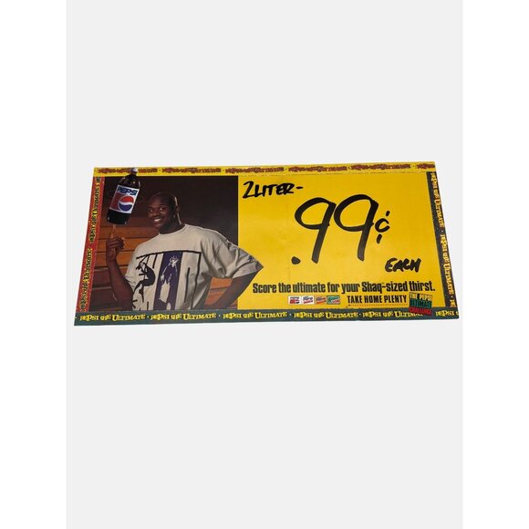 Lot Of 1990s Shaquille O'Neal Memorabilia Magazines & Shaq Pepsi Display Card - Picture 6 of 7